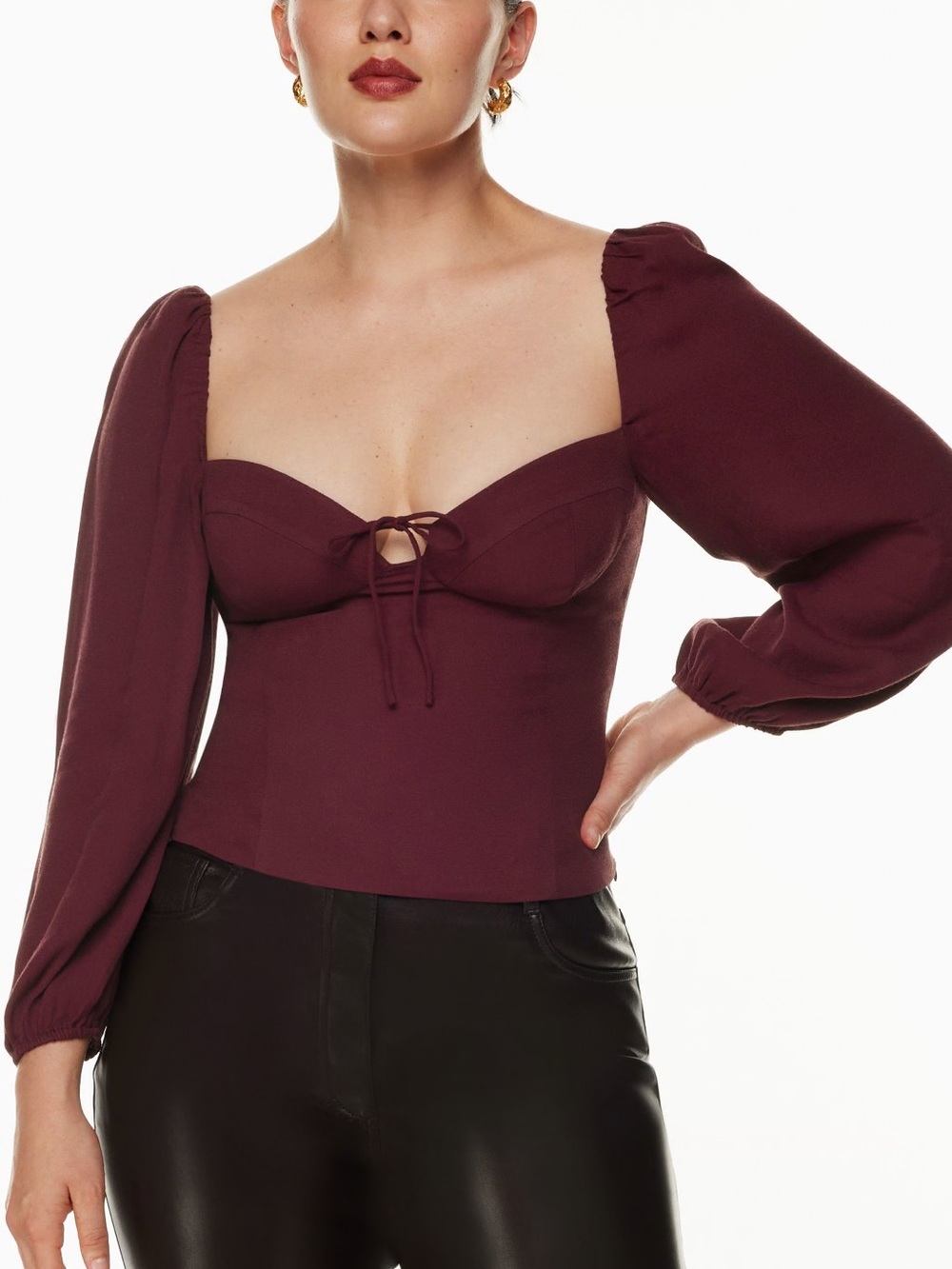 Wilfred Burgundy Novella Blouse